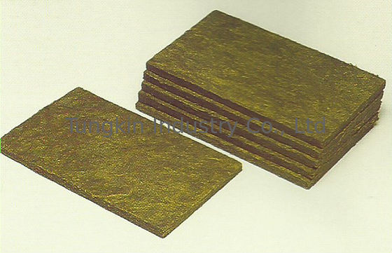 ارتفاع درجة الحرارة المقاومة الصوف الصخري النار جدار العزل لوحة عرض 600mm